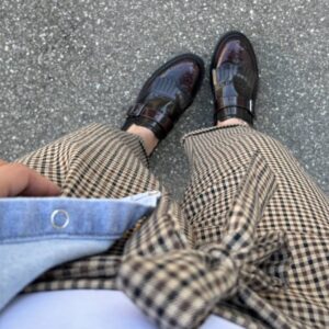 Monk strap combi bordeaux