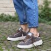 Sneaker platform Porto fumo