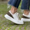 Sneaker platform white leo