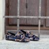 Mocassino damascato blue Erika