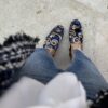 Mocassino damascato blue Erika