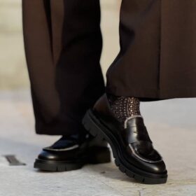 Mocassino black brilli