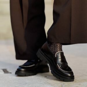 Mocassino black brilli