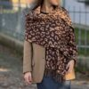 Sciarpa double macu brown