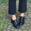 Monk strap nera vintage