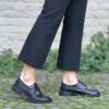 Monk strap nera vintage