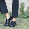 Monk strap nera vintage