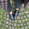 Monk strap nera vintage