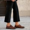 Monk strap cuoio vintage