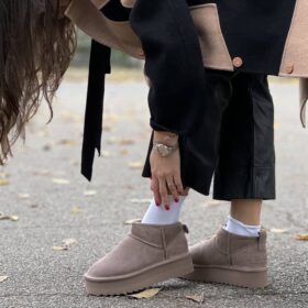 Stivaletto ultra Mini California platform taupe