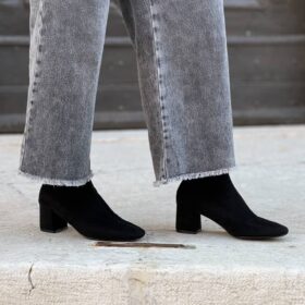 Tronchetto Renge suede nero