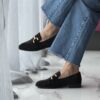 Mocassino Vela strass neri Bibi Lou