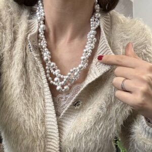 Collana sfere argento