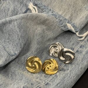 Orecchini a lobo spirale (vari colori)