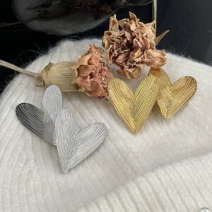 Orecchino cuore clip (vari colori)