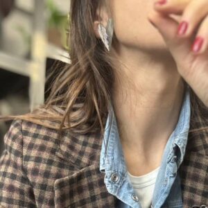 Alternative view of Orecchino cuore clip (vari colori)