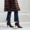 Tronchetto Belize suede testa di moro