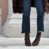 Tronchetto Belize suede testa di moro