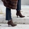 Tronchetto Belize suede testa di moro