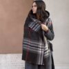 Sciarpa check black