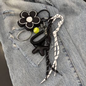 Charms black flower