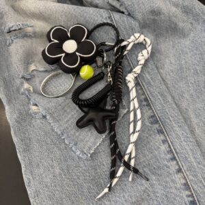 Charms black flower