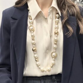 Collana lunga perle