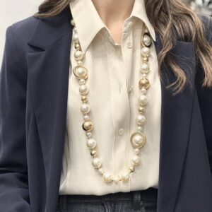 Collana lunga perle