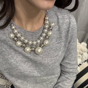 Collana combi perle argento
