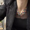 Girocollo prezioso multicolor