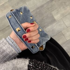 Alternative view of Tracollina denim borchiette