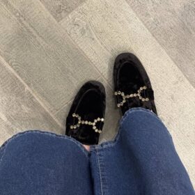 Mocassino velvet nero