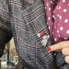 Coppia spille orsetto cuoricino (vari colori)