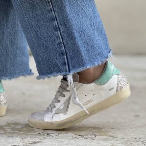 Sneaker SUPRIME 4B12 verde acqua platino