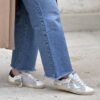 Sneaker SUPRIME 4B12 glitter argento leo