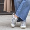 Sneaker SUPRIME 4B12 glitter argento leo