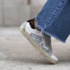 Sneaker SUPRIME 4B12 glitter argento leo