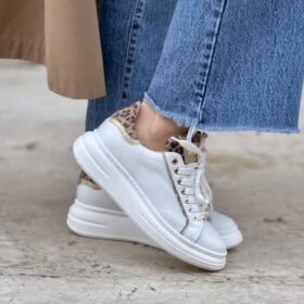 Sneaker platform combi leo
