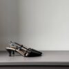 Slingback Lear nappa nera