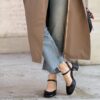 Slingback Klimt nero