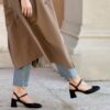 Slingback Klimt nero
