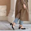 Slingback Klimt nero
