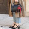 Slingback Klimt nero