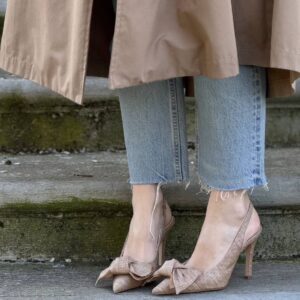 Slingback rafia sacco