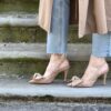Slingback rafia sacco