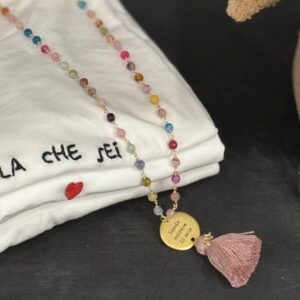 Collana Lascia Entrare Il Sole rosa Stella Bloom