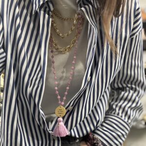 Alternative view of Collana Ama Il Tuo Sogno rosa Stella Bloom