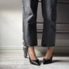 Slingback Carola nappa nera