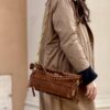 Etnic shoulder bag suede La Carrie