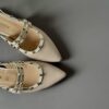 Slingback Luna combi nude